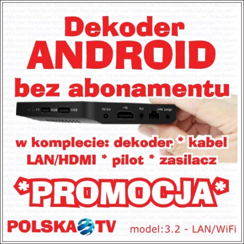 Dekoder ANDROID LAN/WiFi - bez abonamentu